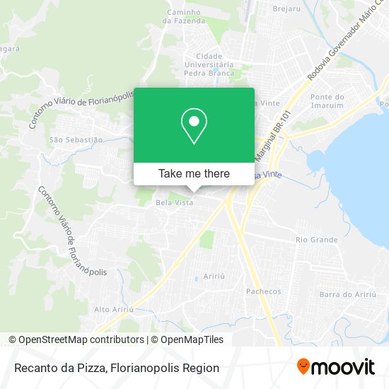 Recanto da Pizza map