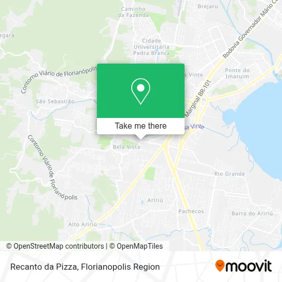 Recanto da Pizza map