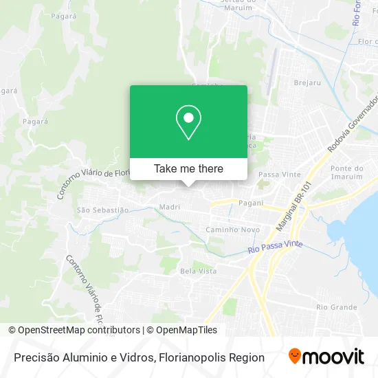 Precisão Aluminio e Vidros map