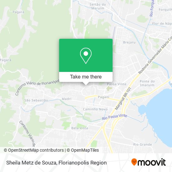 Sheila Metz de Souza map