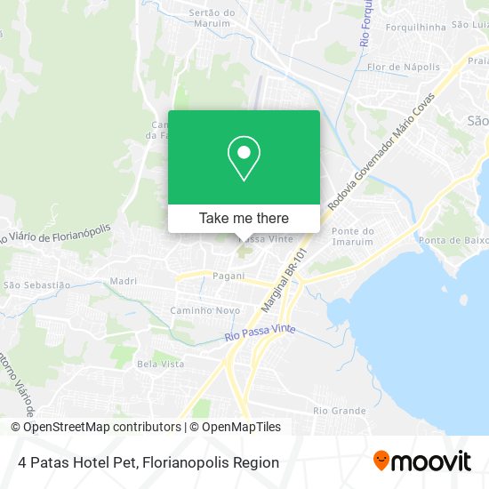 4 Patas Hotel Pet map