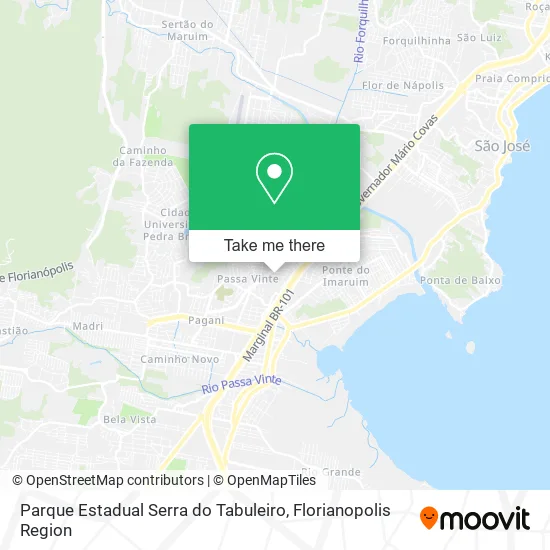 Parque Estadual Serra do Tabuleiro map