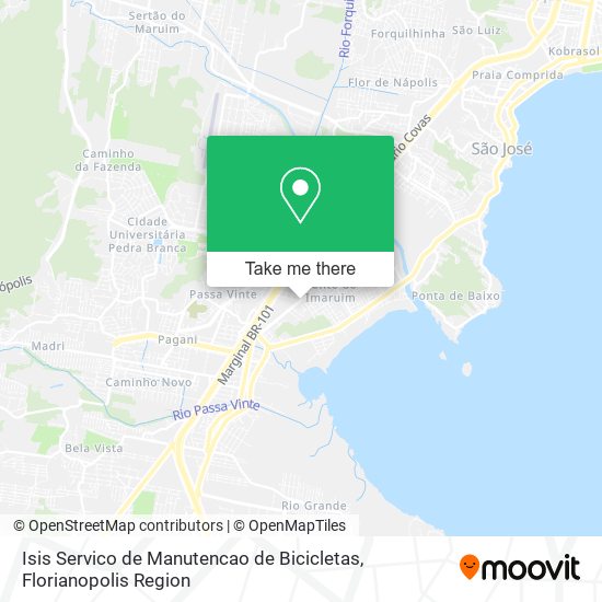 Isis Servico de Manutencao de Bicicletas map