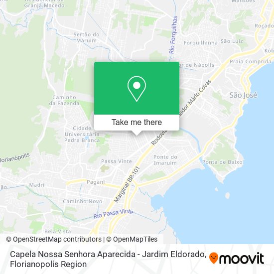 Capela Nossa Senhora Aparecida - Jardim Eldorado map