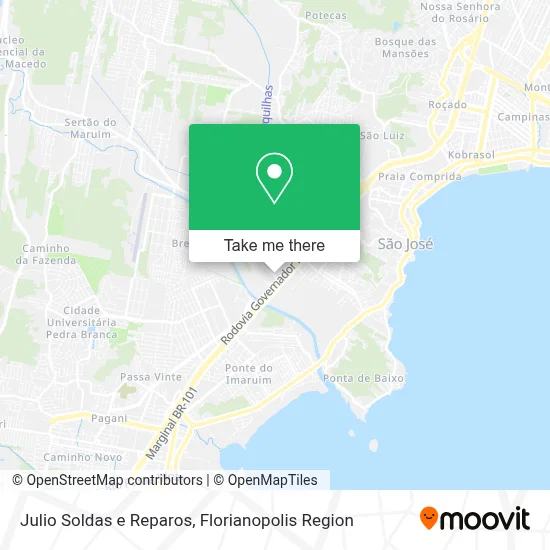 Julio Soldas e Reparos map