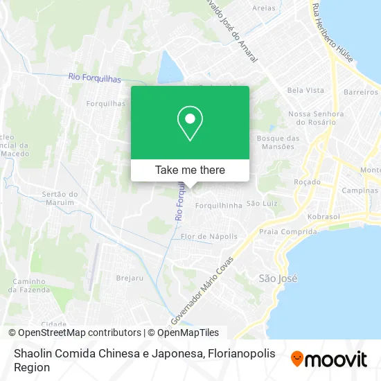 Shaolin Comida Chinesa e Japonesa map