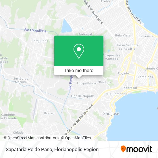 Sapataria Pé de Pano map