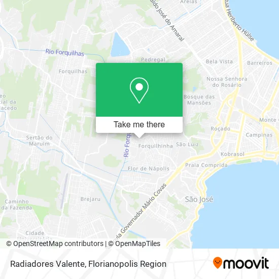 Radiadores Valente map