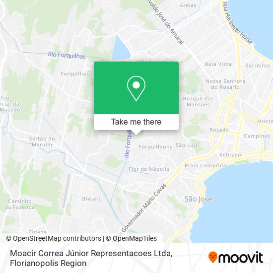 Moacir Correa Júnior Representacoes Ltda map