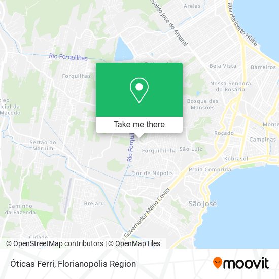 Óticas Ferri map