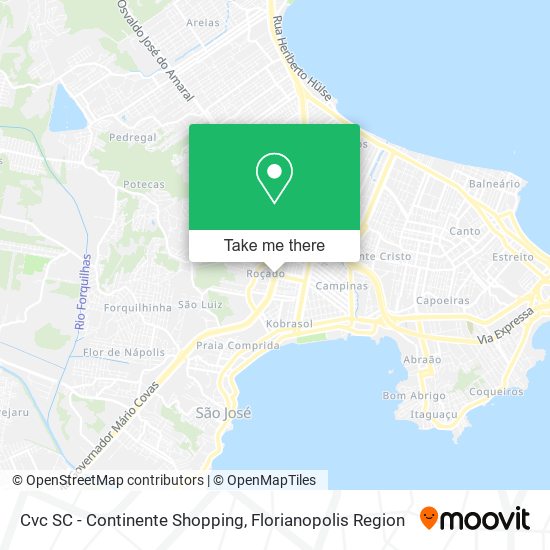 Cvc SC - Continente Shopping map