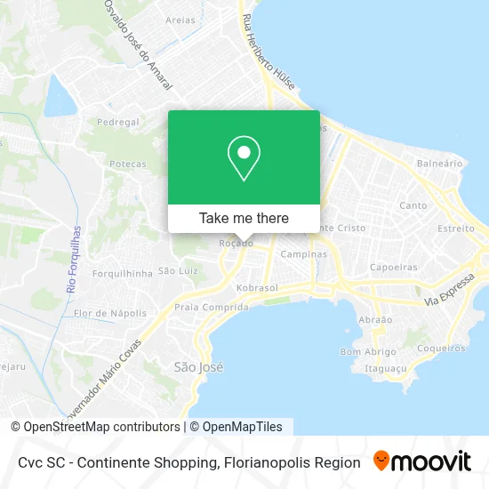 Cvc SC - Continente Shopping map