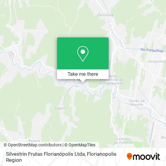 Silvestrin Frutas Florianópolis Ltda map