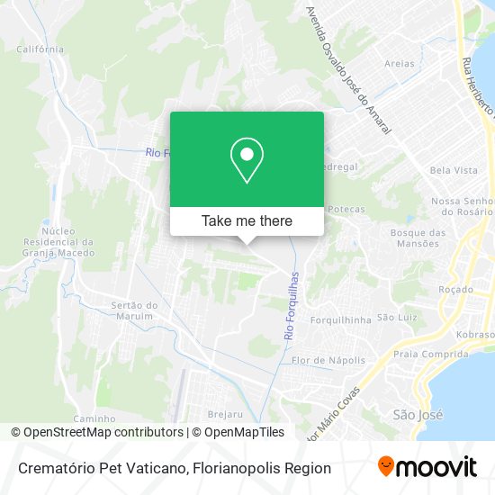 Crematório Pet Vaticano map