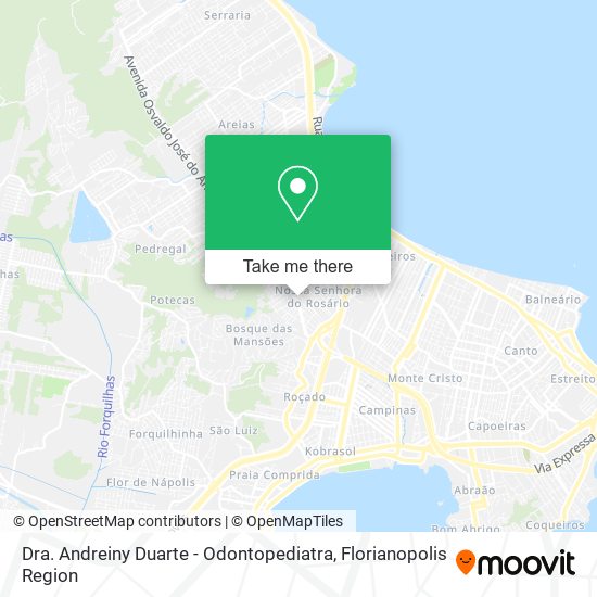 Dra. Andreiny Duarte - Odontopediatra map