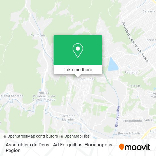 Assembleia de Deus - Ad Forquilhas map