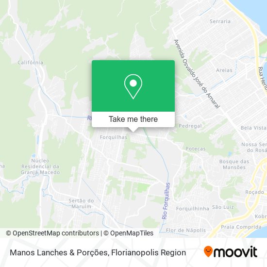 Manos Lanches & Porções map