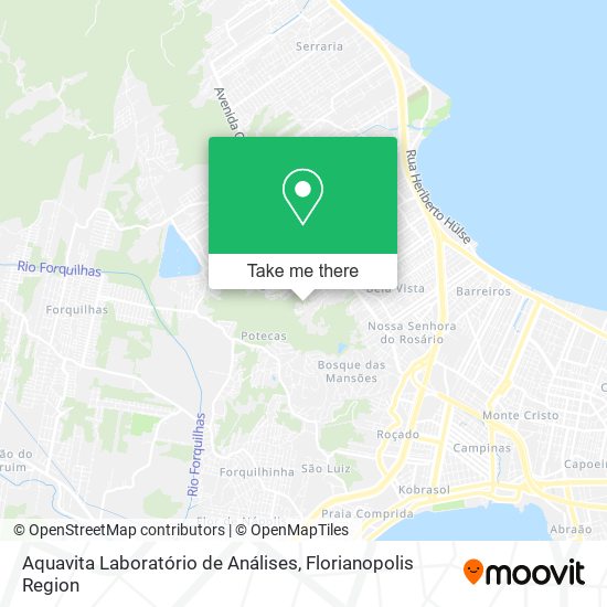 Aquavita Laboratório de Análises map