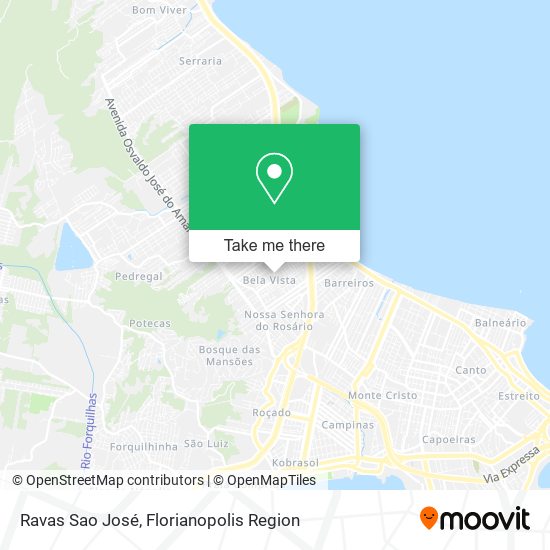 Ravas Sao José map