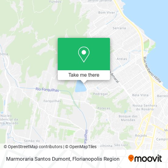 Marmoraria Santos Dumont map