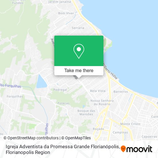 Igreja Adventista da Promessa Grande Florianópolis map