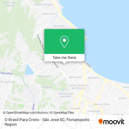 O Brasil Para Cristo - São José SC map