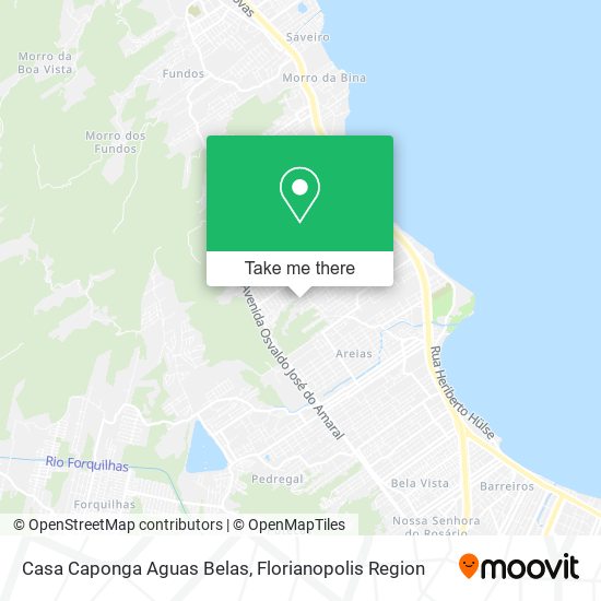 Casa Caponga Aguas Belas map