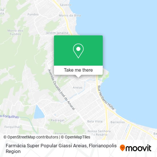 Farmácia Super Popular Giassi Areias map