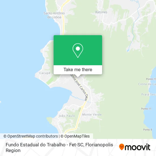 Fundo Estadual do Trabalho - Fet-SC map