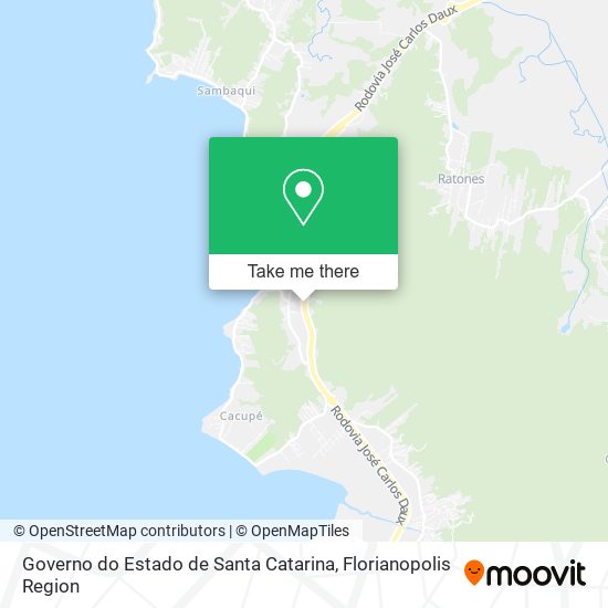 Governo do Estado de Santa Catarina map