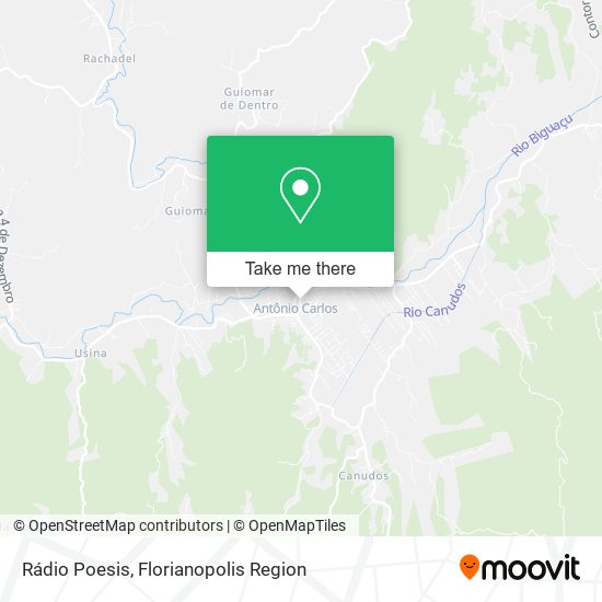 Rádio Poesis map