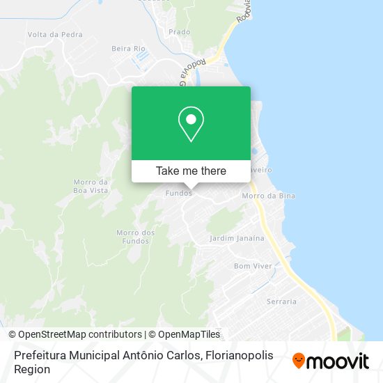 Prefeitura Municipal Antônio Carlos map