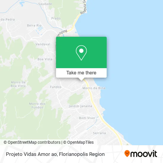 Projeto Vidas Amor ao map