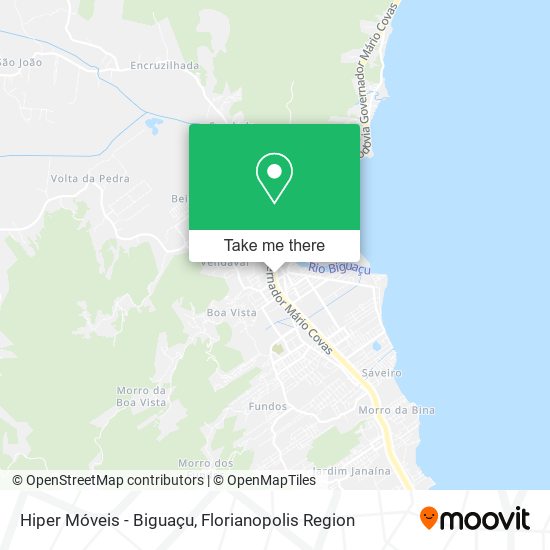 Hiper Móveis - Biguaçu map