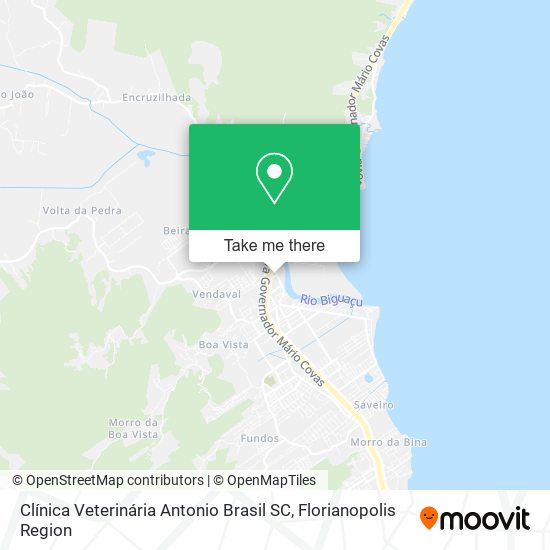Clínica Veterinária Antonio Brasil SC map