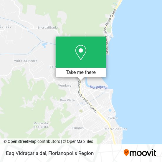 Esq Vidraçaria dal map