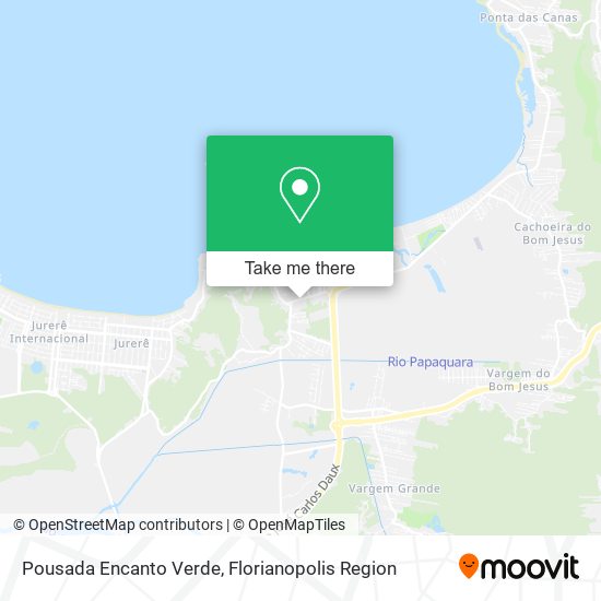 Pousada Encanto Verde map