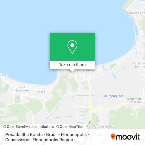 Posada Ilha Bonita - Brasil - Florianopolis - Canasvieiras map