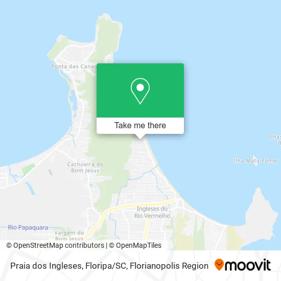Praia dos Ingleses, Floripa/SC map
