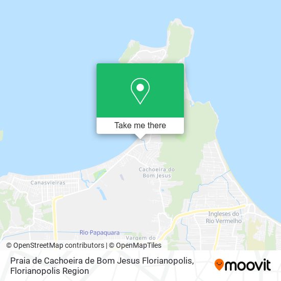Praia de Cachoeira de Bom Jesus Florianopolis map