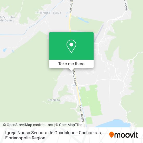 Igreja Nossa Senhora de Guadalupe - Cachoeiras map