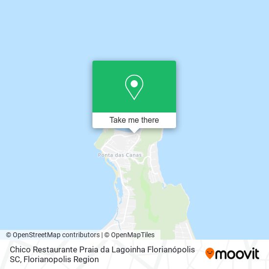 Chico Restaurante Praia da Lagoinha Florianópolis SC map