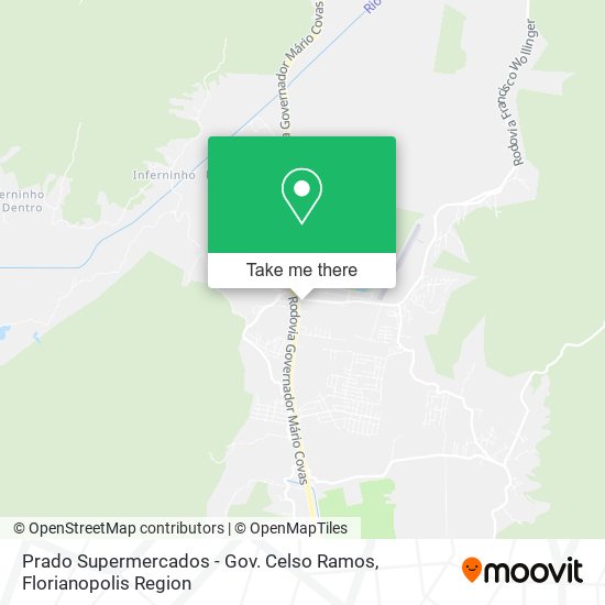 Prado Supermercados - Gov. Celso Ramos map