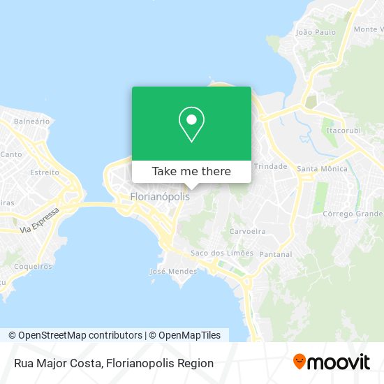 Mapa Rua Major Costa