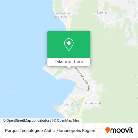 Parque Tecnológico Alpha map