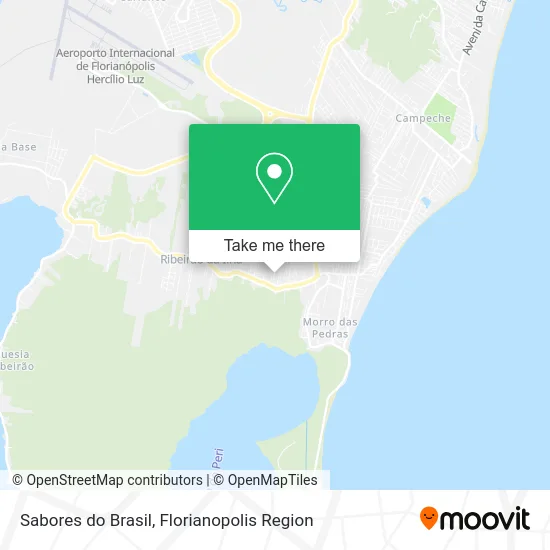 Sabores do Brasil map