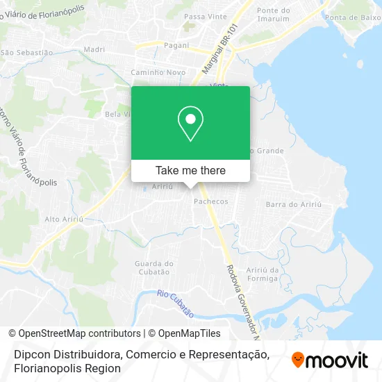 Dipcon Distribuidora, Comercio e Representação map