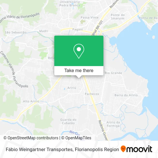 Fábio Weingartner Transportes map