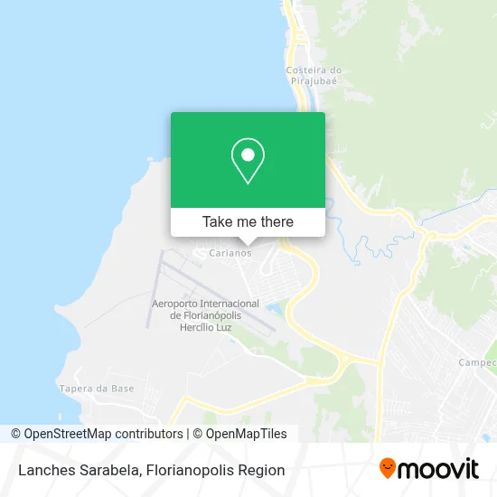 Lanches Sarabela map