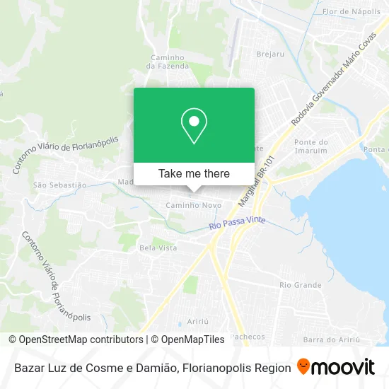 Bazar Luz de Cosme e Damião map